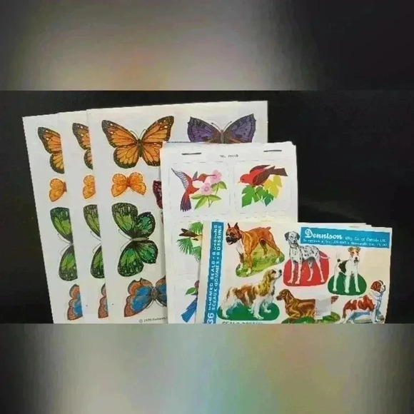 Vintage Dennison Seals & Hallmark  1979 Stickers - Picture 1 of 9